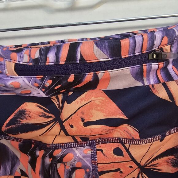 Nike Dri-Fit Womens Floral Print Cropped Leggings Sz Lg Performance Comfort W491 - Picture 6 of 11